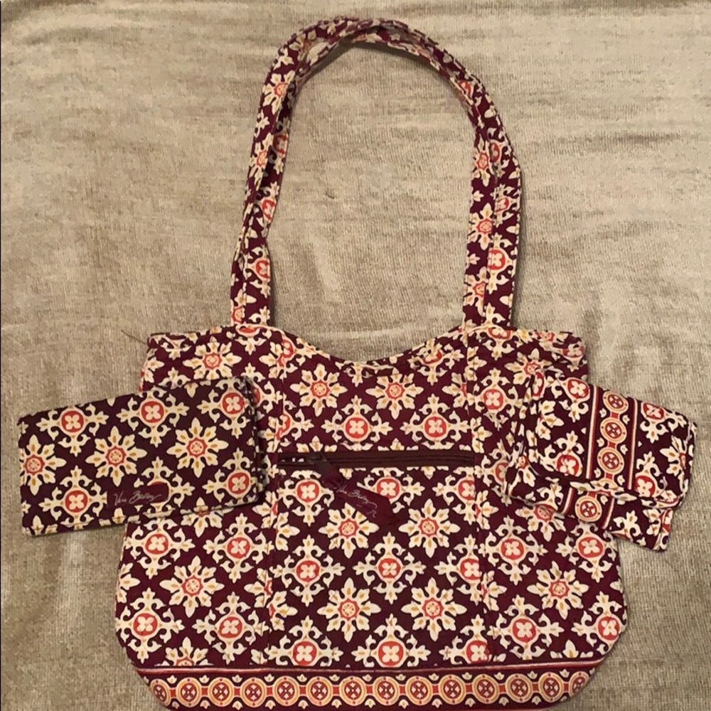 Vera Bradley vintage purse wallet and checkbook